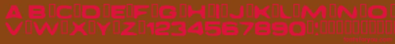 DaggmaskNormal Font – Red Fonts on Brown Background