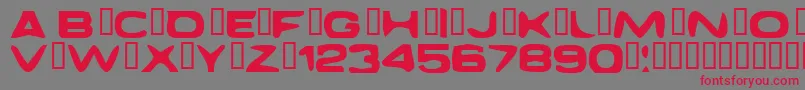 DaggmaskNormal Font – Red Fonts on Gray Background