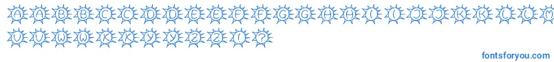 フォントSassys – 青いフォント