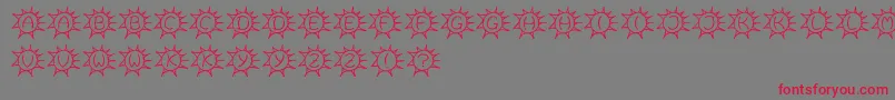 Sassys Font – Red Fonts on Gray Background