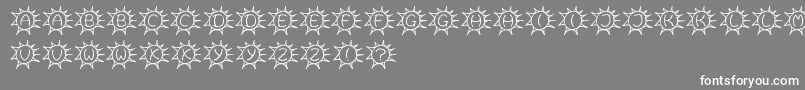 フォントSassys – 灰色の背景に白い文字
