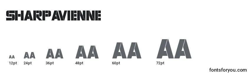 Размеры шрифта SharpAvienne