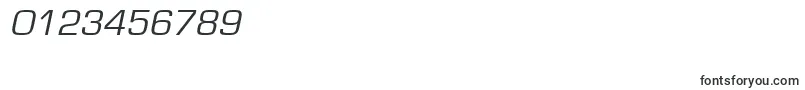 EurostileLtOblique-Schriftart – Schriften für Zahlen und Nummern
