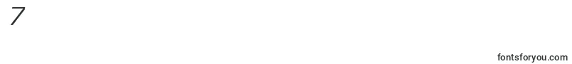 EurostileLtOblique Font – Fonts for Digit 7
