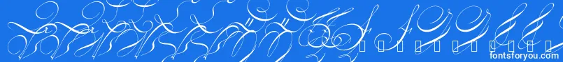 フォント18thctrinit – 青い背景に白い文字