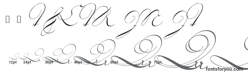 18thctrinit Font Sizes