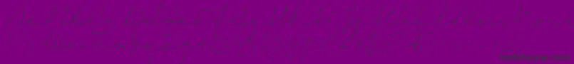 SignericaThin-Schriftart – Schwarze Schriften auf violettem Hintergrund