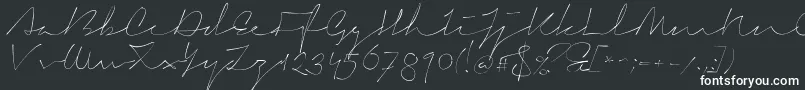 Шрифт SignericaThin – белые шрифты