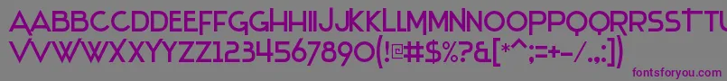 StentigaRegular Font – Purple Fonts on Gray Background