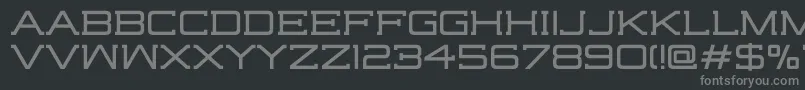 HighjackRegular Font – Gray Fonts on Black Background