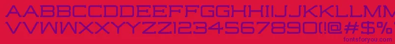 フォントHighjackRegular – 赤い背景に紫のフォント