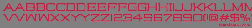 HighjackRegular Font – Red Fonts on Gray Background