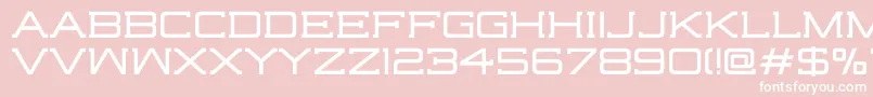HighjackRegular Font – White Fonts on Pink Background