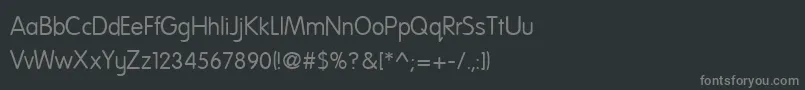 NationalFirstFont Font – Gray Fonts on Black Background