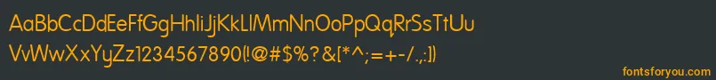 NationalFirstFont Font – Orange Fonts on Black Background