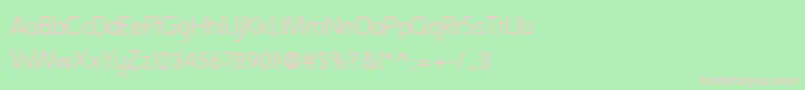 NationalFirstFont Font – Pink Fonts on Green Background