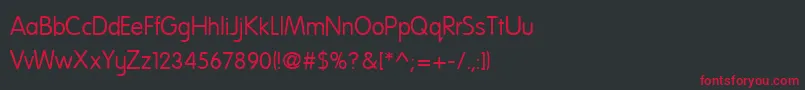 NationalFirstFont Font – Red Fonts on Black Background