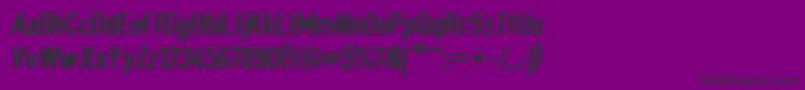 Giveahootblkextobl Font – Black Fonts on Purple Background