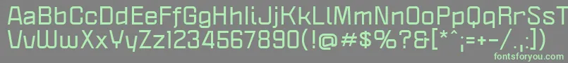 PoliticaXtBold Font – Green Fonts on Gray Background