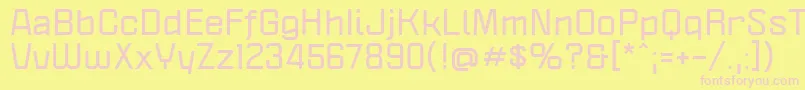 PoliticaXtBold Font – Pink Fonts on Yellow Background