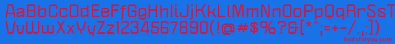 PoliticaXtBold Font – Red Fonts on Blue Background