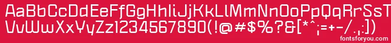 PoliticaXtBold Font – White Fonts on Red Background