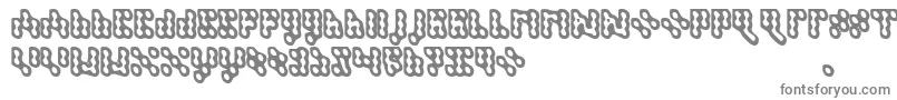 フォントDispute – 白い背景に灰色の文字