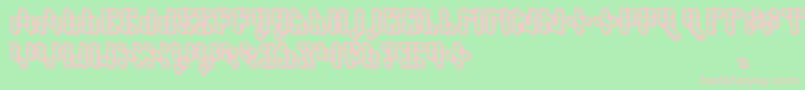 Dispute Font – Pink Fonts on Green Background