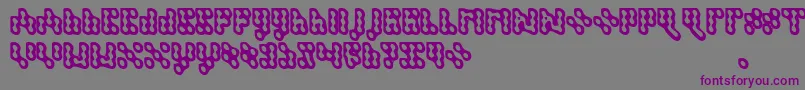 Dispute Font – Purple Fonts on Gray Background