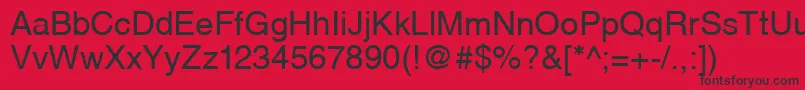 Cyrillichelvet Font – Black Fonts on Red Background