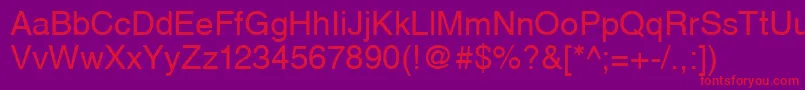 Cyrillichelvet Font – Red Fonts on Purple Background