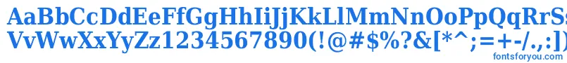 Dejavuserifcondensed ffy-Schriftart – Blaue Schriften
