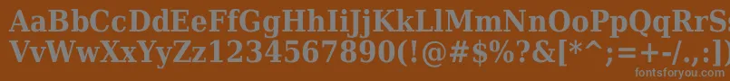 Подробнее о шрифте Dejavuserifcondensed ffy Шрифт Dejavuserifcondensed ffy – серые шрифты на коричневом фоне