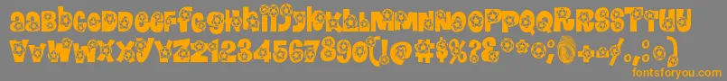 Bendit ffy Font – Orange Fonts on Gray Background