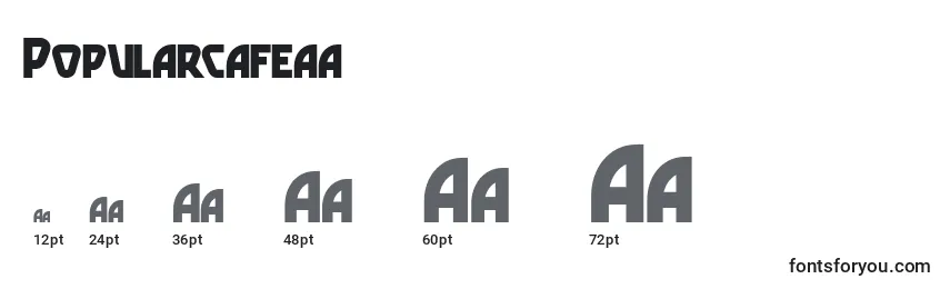 Popularcafeaa Font Sizes