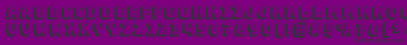 BungeeShade Font – Black Fonts on Purple Background