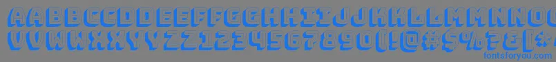 BungeeShade Font – Blue Fonts on Gray Background