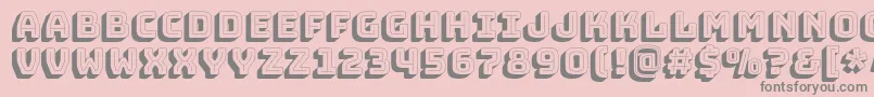 BungeeShade Font – Gray Fonts on Pink Background