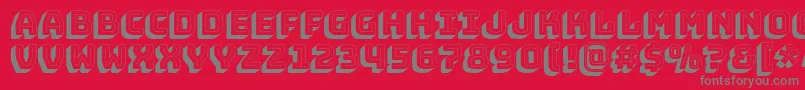 BungeeShade Font – Gray Fonts on Red Background