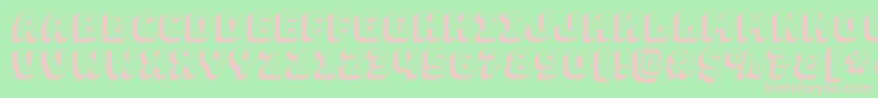 BungeeShade Font – Pink Fonts on Green Background