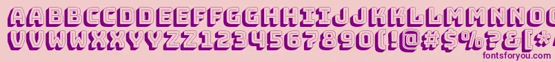 BungeeShade Font – Purple Fonts on Pink Background