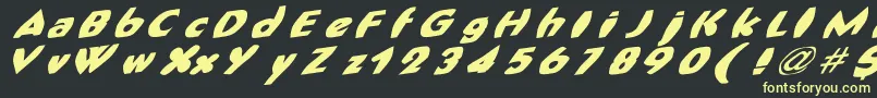 More about FatCat Font FatCat Font – Yellow Fonts on Black Background