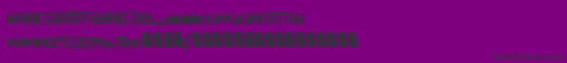 Greatbush Font – Black Fonts on Purple Background