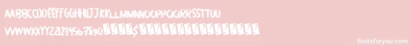 Greatbush Font – White Fonts on Pink Background