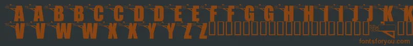 LmsYouveGotMail Font – Brown Fonts on Black Background