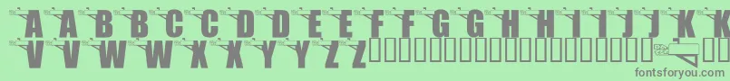 Czcionka LmsYouveGotMail – szare czcionki na zielonym tle