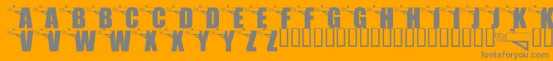 LmsYouveGotMail Font – Gray Fonts on Orange Background