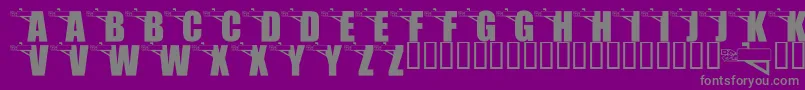 フォントLmsYouveGotMail – 紫の背景に灰色の文字