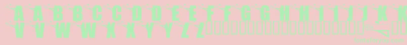 LmsYouveGotMail Font – Green Fonts on Pink Background