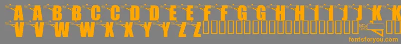 fuente LmsYouveGotMail – Fuentes Naranjas Sobre Fondo Gris